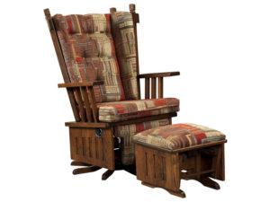 J Mission Swivel Glider and Ottoman