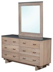 Kashima Six Drawer Dresser with Mirror