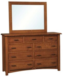 Lavega Nine Drawer Dresser with Mirror