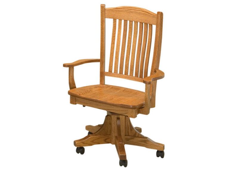 Amish Lyndon Wood Desk Chair