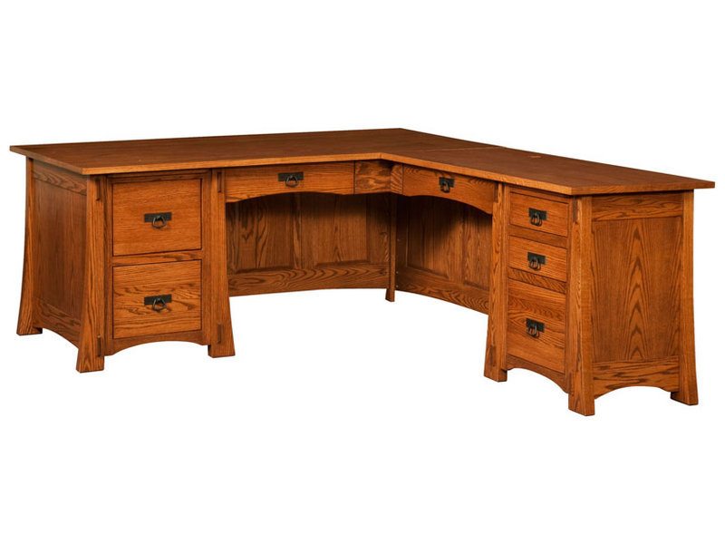 Modesto Corner Desk Brandenberry Amish Furniture