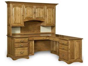 Mannington L Desk with Hutch