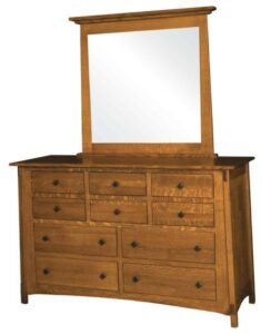 McCoy Ten Drawer Dresser with Mirror
