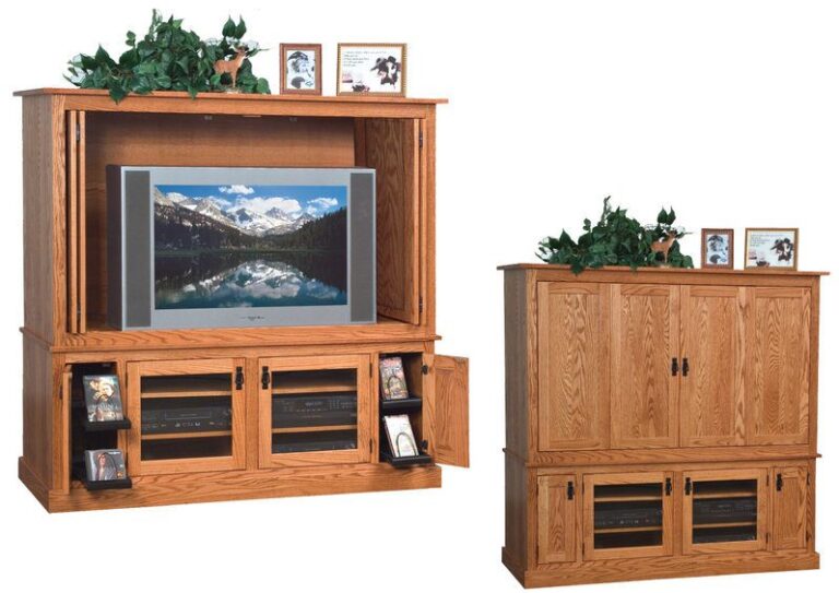 Amish Mission Large Widescreen TV Cabinet