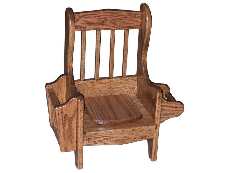Amish Mission Potty Chair with Lid and Add-ons