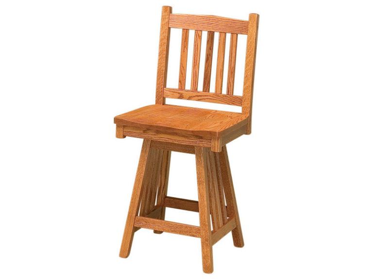 Amish Mission Swivel Bar Stool