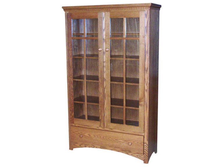 Amish Two Door Mission Bookcase