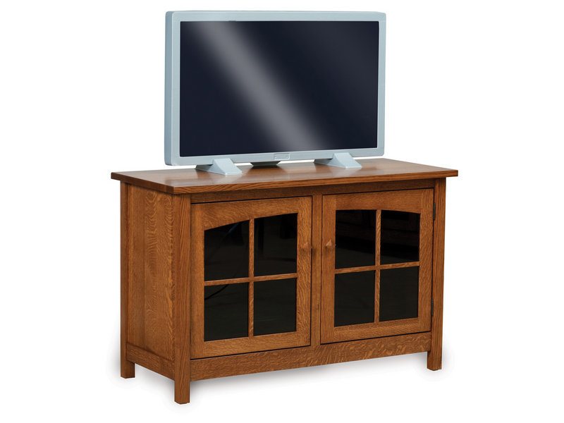 Amish Mission Two Door LCD Stand
