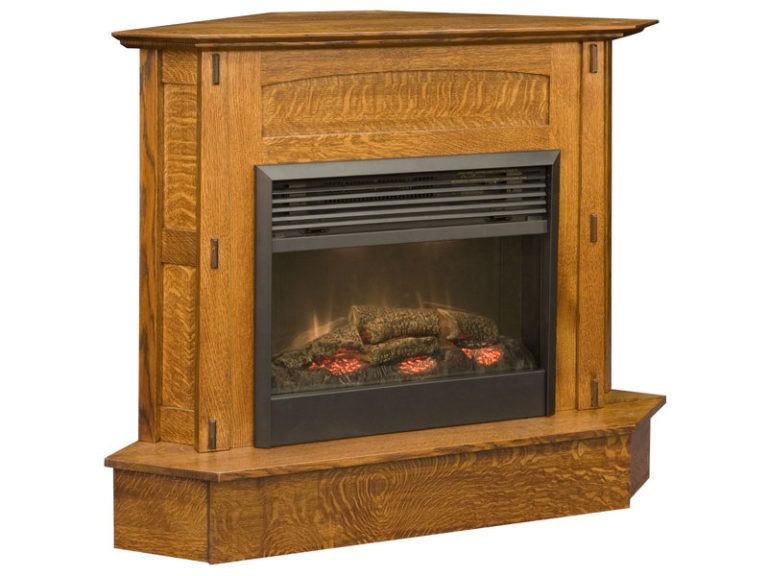 Amish Modesto Corner Fireplace