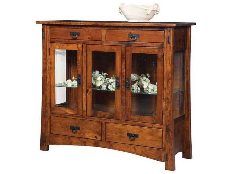 Modesto Three Door Buffet Indiana Amish Wood Buffet