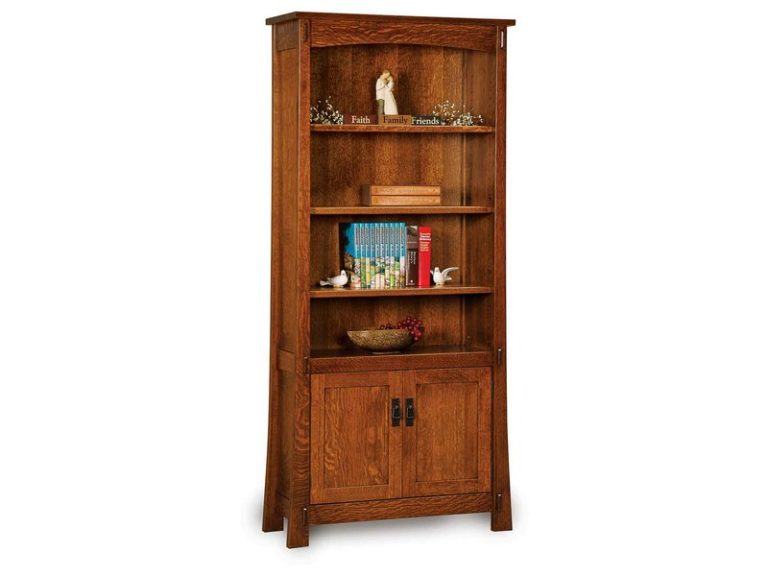 Amish Modesto Two Door Bookcase