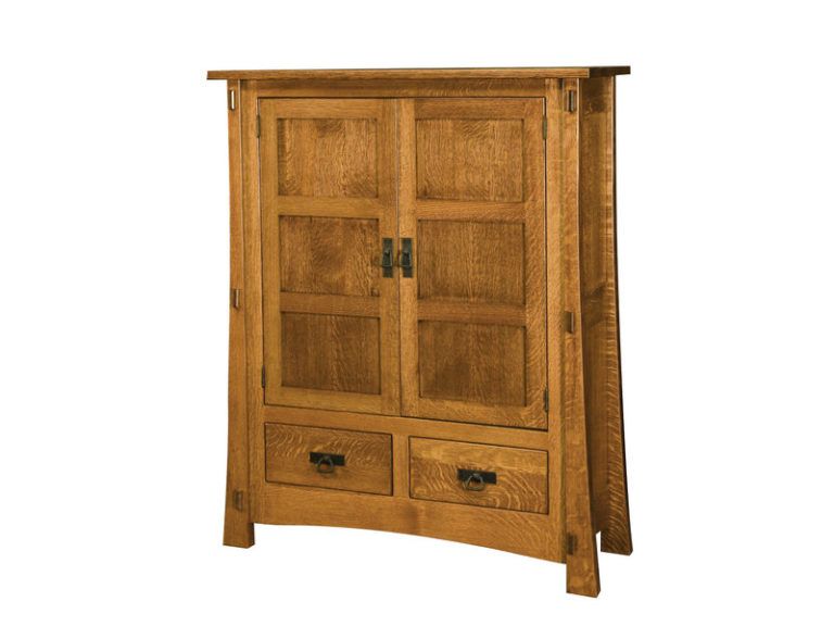 Amish Modesto Two Door Cabinet with Reverse Panels