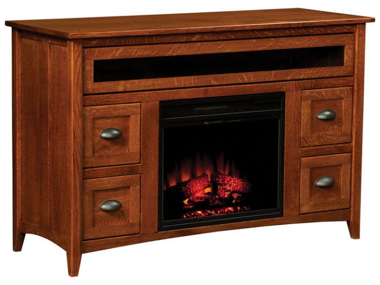 Amish Monroe Fireplace Media Center