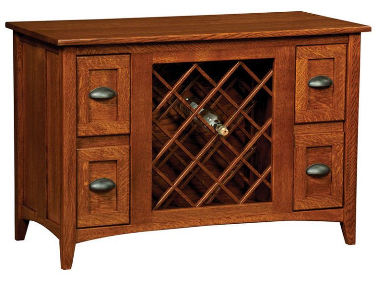 Amish Monroe Wine Cabinet