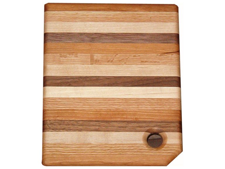 Amish Narrow Striped Multi Wood Cutting Board
