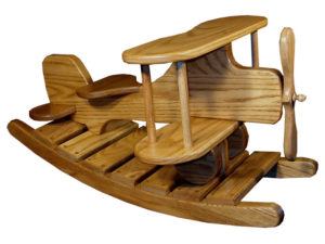 Oak Airplane Rocker