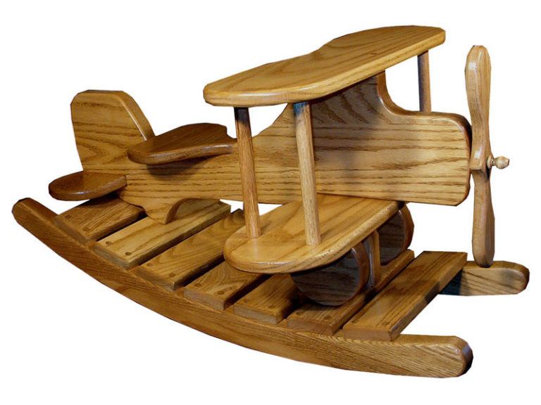 Custom Oak Airplane Rocker