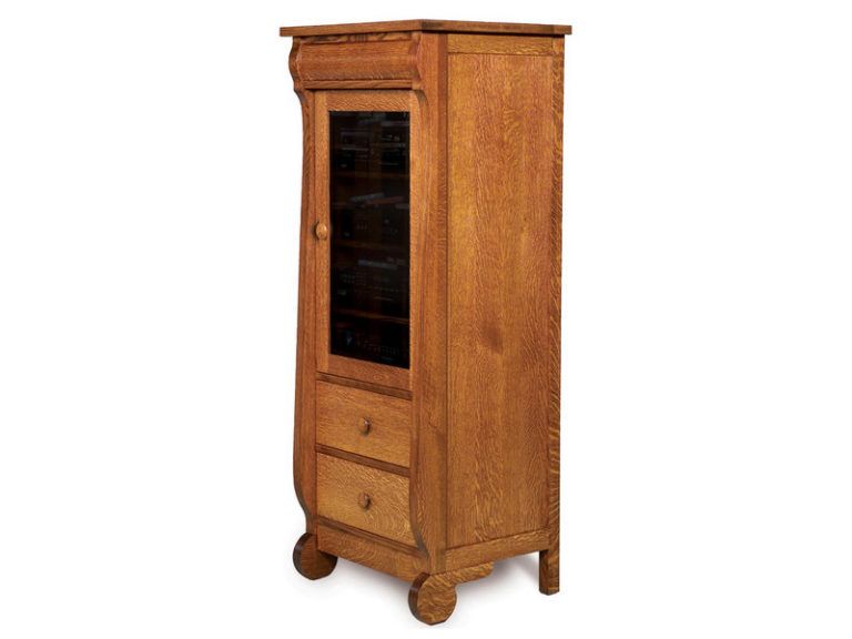 Amish Old Classic Sleigh Deluxe Stereo Cabinet