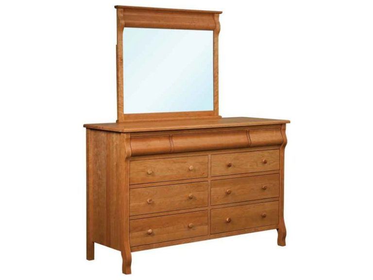 Amish Pierre Nine Drawer Dresser with Mirror