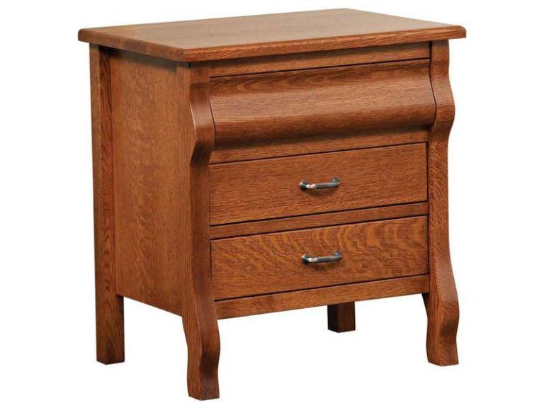 Amish Pierre Three Drawer Nightstand