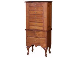 Queen Anne Jewelry Armoire