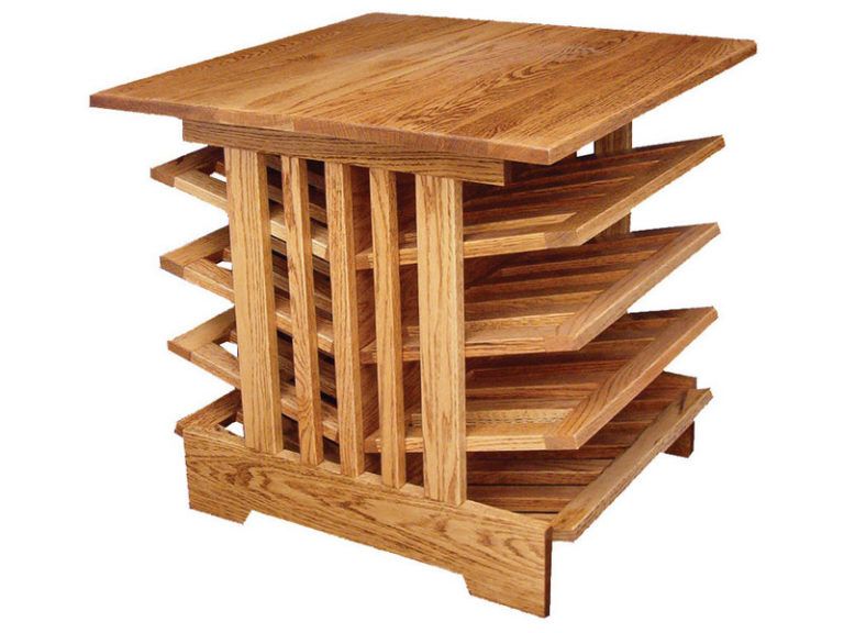 Amish Mission Magazine Table - Large Size