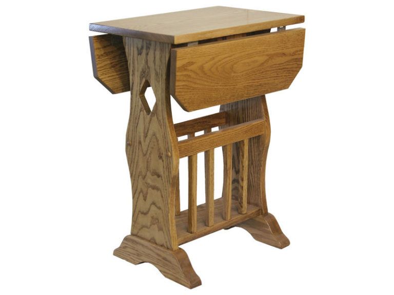 Amish Magazine Drop Leaf Table