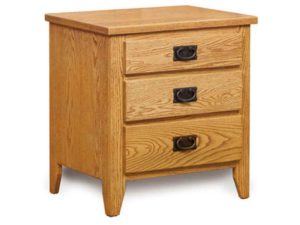 Ridgecrest Mission Three Drawer Nightstand