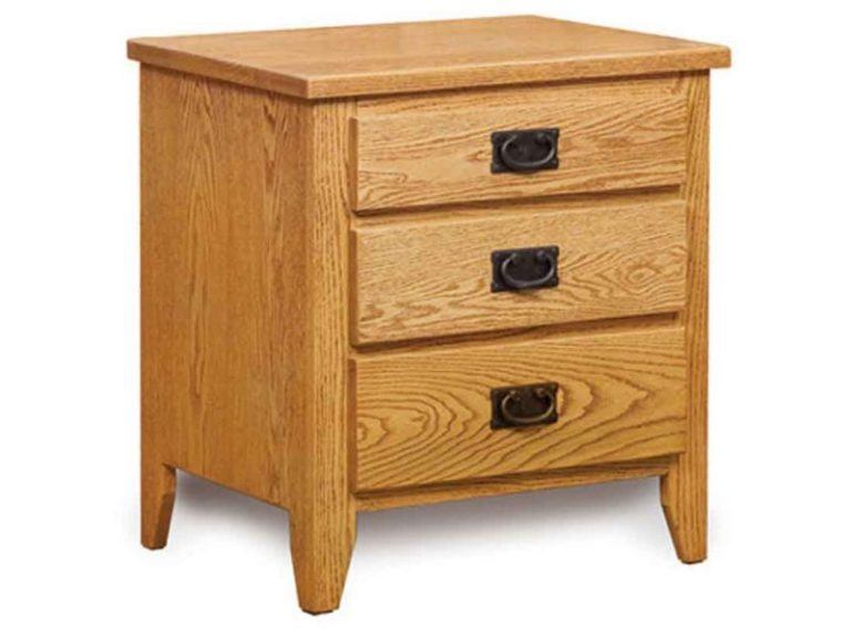 Amish Ridgecrest Mission Three Drawer Nightstand