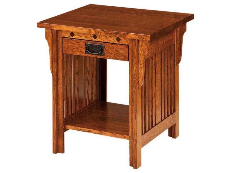 Amish Straight Royal Mission Open End Table