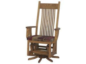 Royal Mission Flat Top Swivel Glider with Ottoman