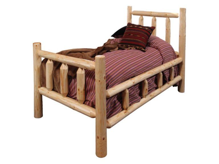 Custom Rustic Pine Twin Bed