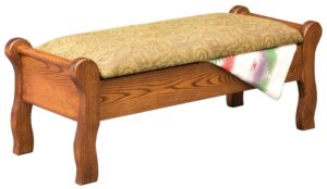 Sleigh Style Bed Seat