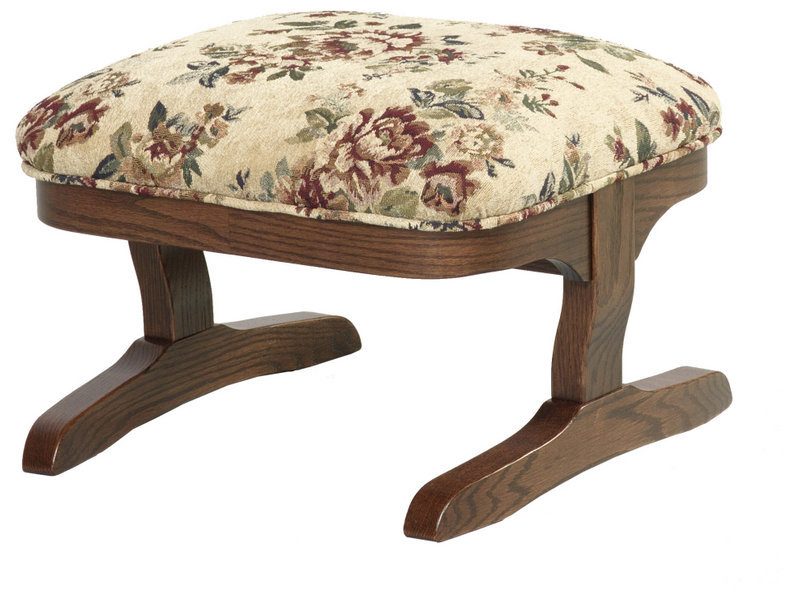 Terry Footstool Custom Wood Footstool Indiana Amish Footstool