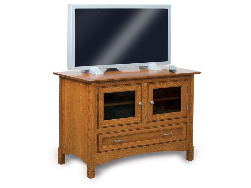 Amish West Lake Two Door, One Drawer LCD Stand