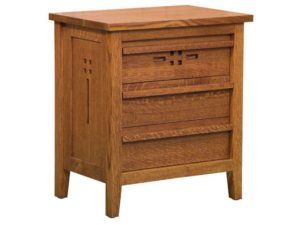 West Village Three Drawer Nightstand