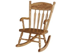 Post Wheat Child's Rocker