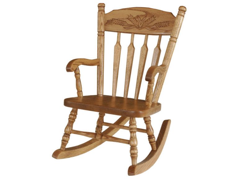 Custom Wheat Child's Rocker (Post Type)