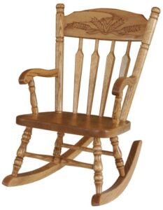 Post Wheat Child's Rocker