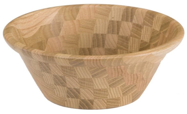 Solid Wooden King's Dish Bowl (Oak)