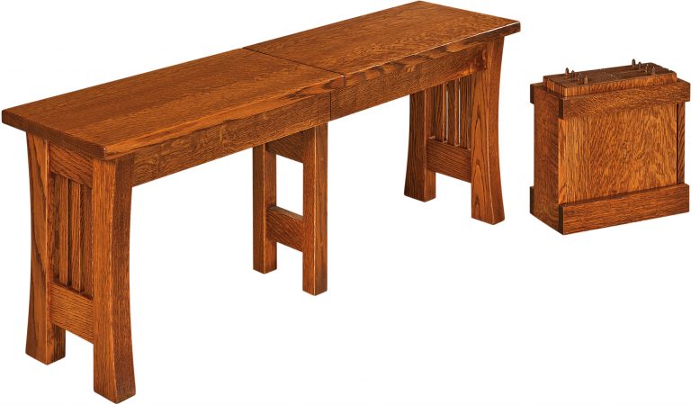 Amish Arts and Crafts Dining Bench