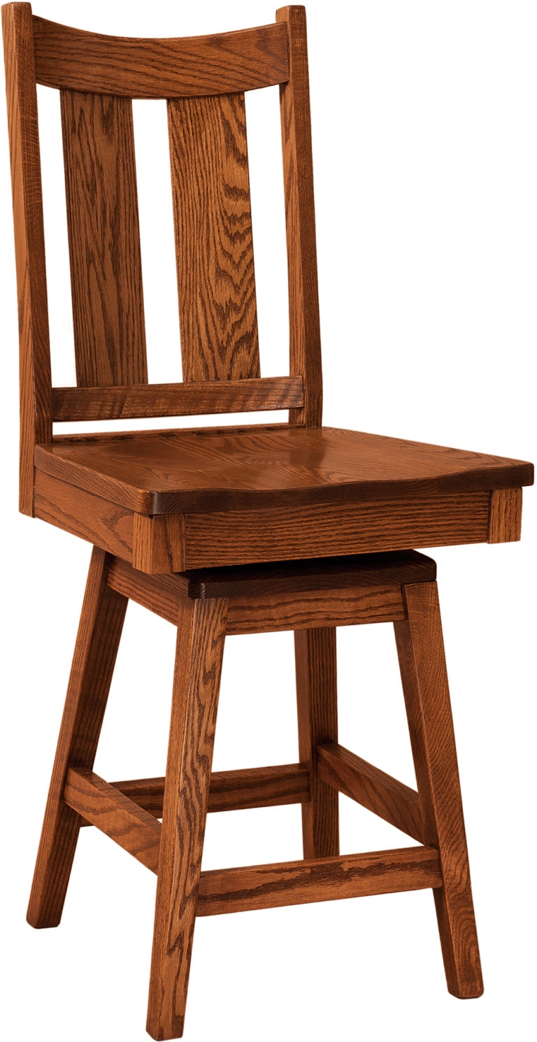 Amish Aspen Swivel Bar Stool