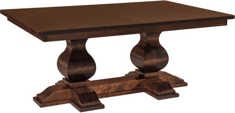 Amish Barrington Double Pedestal Dining Table