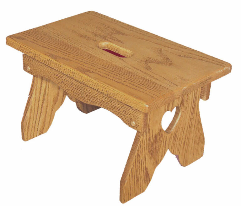Custom Bench with Slot and Hearts