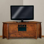 Boulder Creek Three Door Corner TV Stand