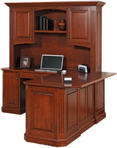 Buckingham Series Corner Desk and Hutch