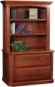 Buckingham Lateral File with Bookshelf