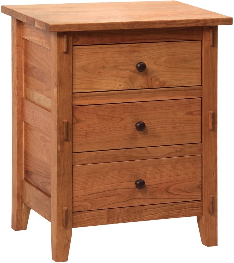 Amish Bungalow 3 Drawer Nightstand