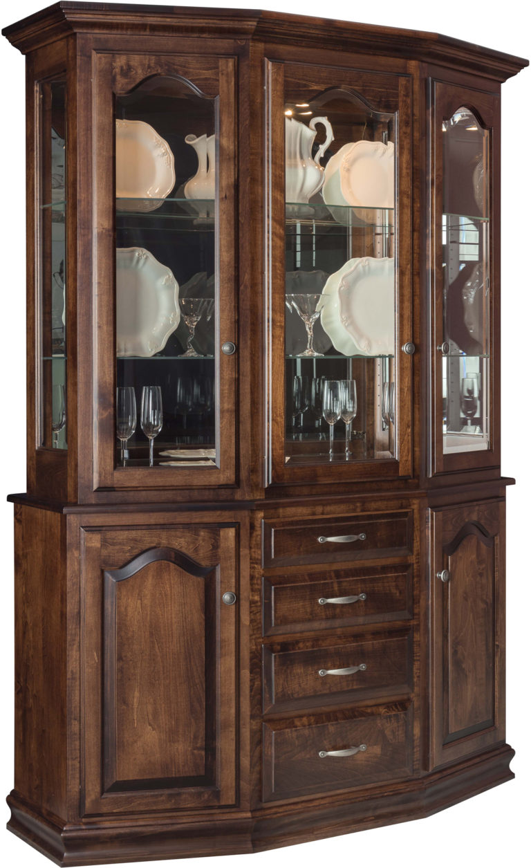 Amish Cantilever Traditional Hutch
