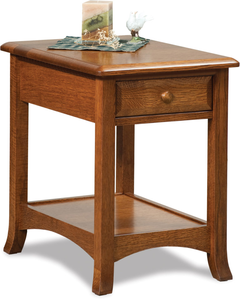 Amish Carlisle Open End Table with Drawer